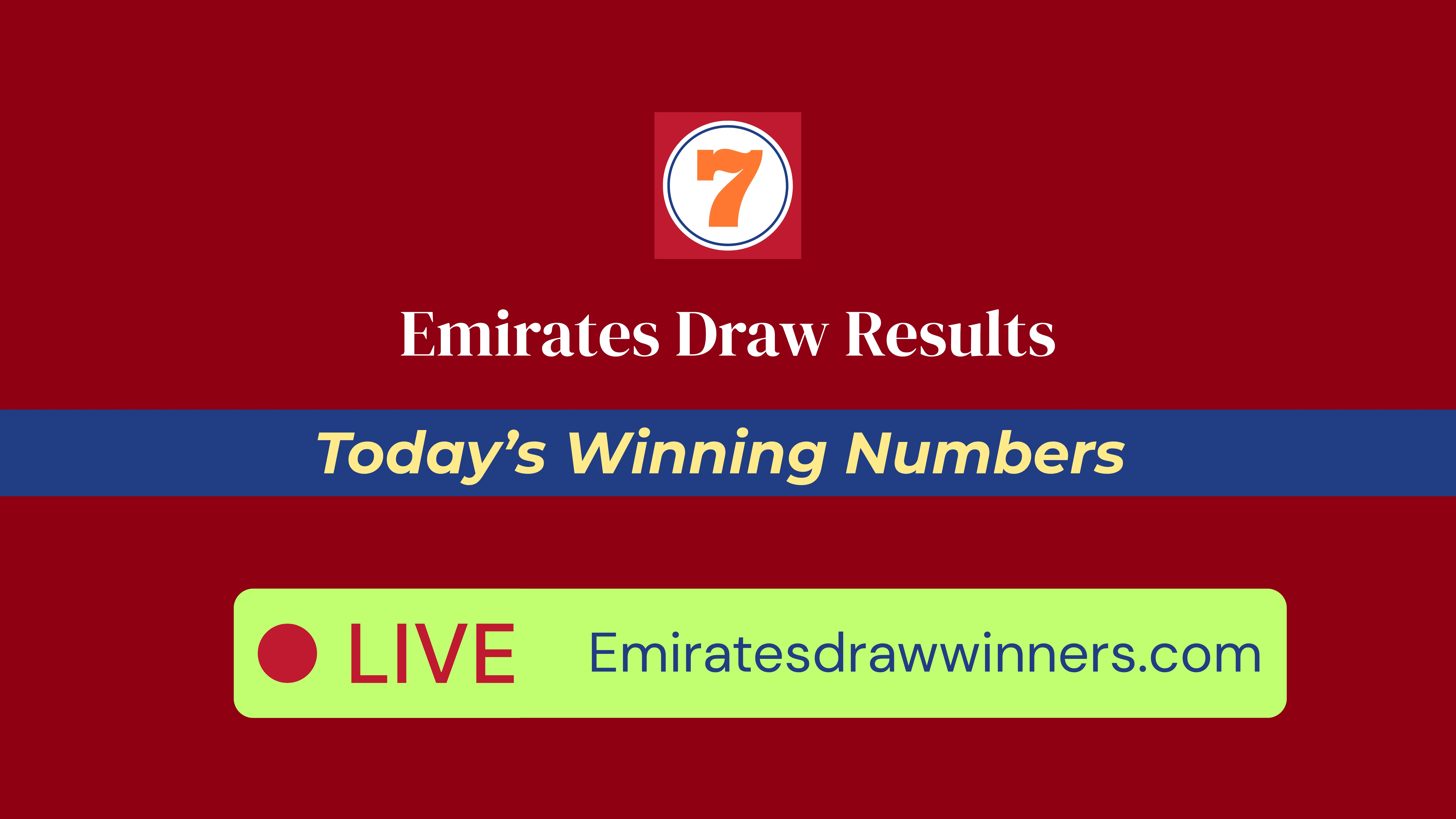 Emirates Draw Infographic