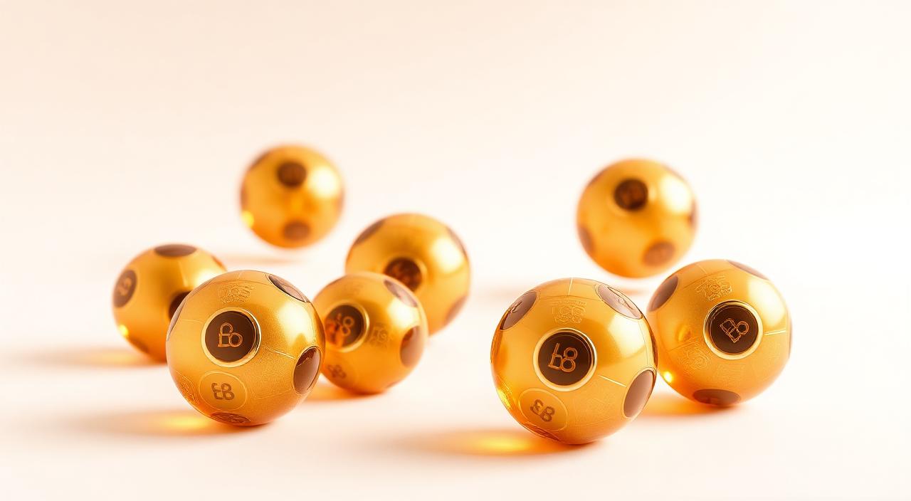 Emirates Draw MEGA 7 winning number balls — 7 numbers from 1–50